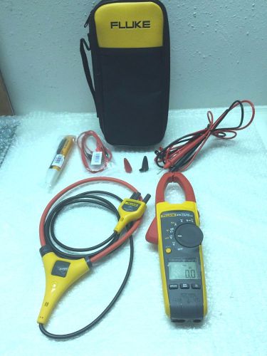 Fluke 376 true rms clamp meter kit with iflex &amp; fluke case +leads + accessories. for sale