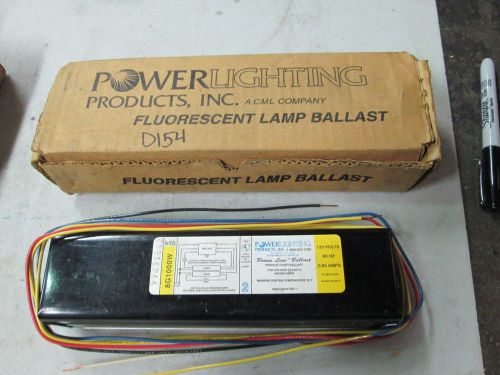 Power Lighting Fluorescent Lamp Ballast #8G1000W 120V 60 Hz (NIB)