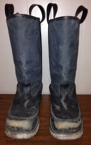 Firefighter turnout/bunker boots -warrington pro crosstech 4000 leather - 9.5 3e for sale