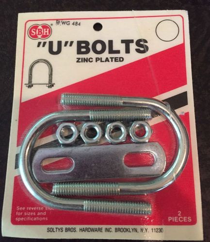 SBH &#039;U&#039; BOLTS  5/16&#034; X 3&#034; X 1-3/4&#034;-  2 IN PACKAGE - NEW
