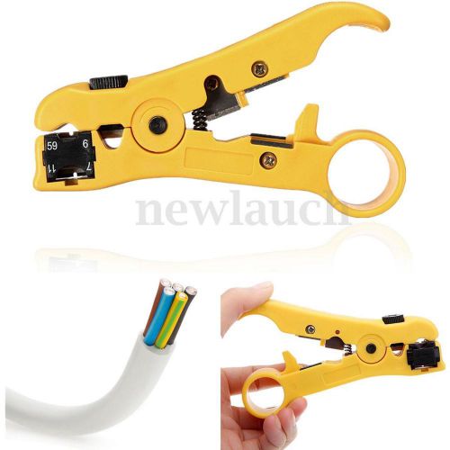 Rotary coax coaxial cable cutter wire stripper stripping tool rg6 rg59 rg7 rg11 for sale