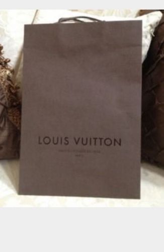 One LOUIS VUITTON brown shopping bag gift tote