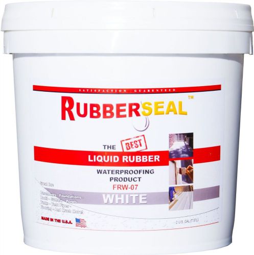 Rubberseal Liquid Rubber Waterproofing Roll On White 2 Gallon - New