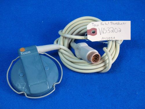 HP Philips TOCO Fetal Transducer M1355A w/ Belt Wire for 50XM ( M1350B ) Tested