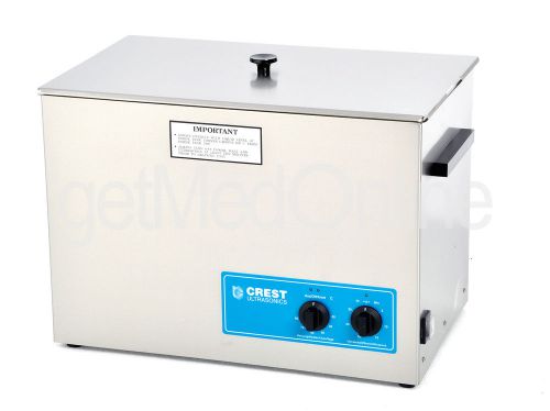 CREST CP-2600HT Heated Ultrasonic Cleaner, 7 Gallon, Stainless Steel, w/COVER