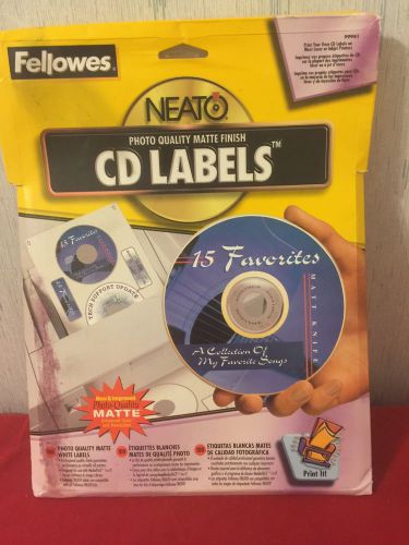 Fellowes Neato Photo Quality Matte Finish CD Labels 99941