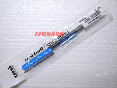 12 x Uni-Ball Signo UMR-87 0.7mm Gel Rollerball Pen Refills for UMN-207, Blue