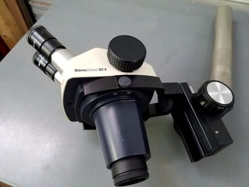 Leica stereo zoom sz4 microscope with boom stand arm whk 10x/20 eyepieces for sale