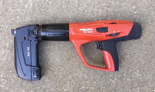 HILTI DX-460 MX-72 Powder Actuated nail gun tool, Cal 6.8/11 fastening/Track F8