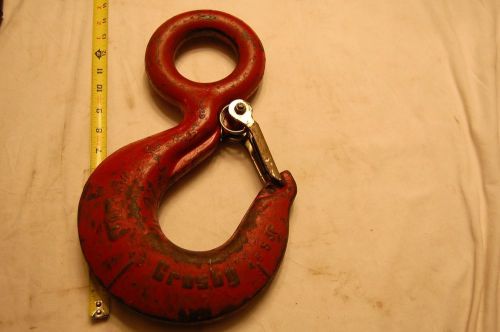 Crosby 10 ton hook with safety latch for sale