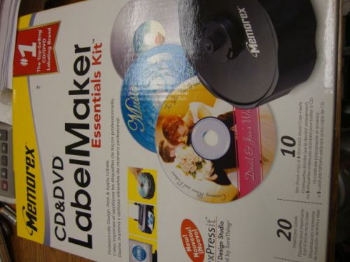 MEMOREX CD &amp; DVD Label Maker Essentials Kit In Box Brand new