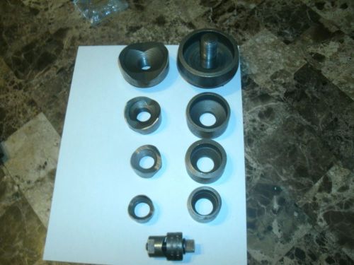 Greenlee Round Conduit Knock Out Punch Set 1/2&#034; 3/4&#034;1&#034; 1 1/4&#034; 2&#034; 5- Punches