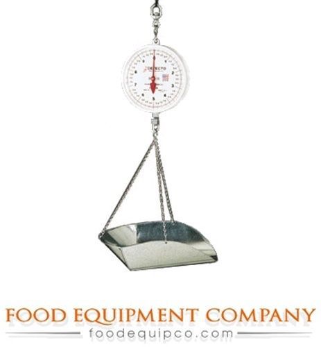 Detecto mcs-20p scale hanging galvanized scoop &amp; chains 20 lb. capacity 10... for sale