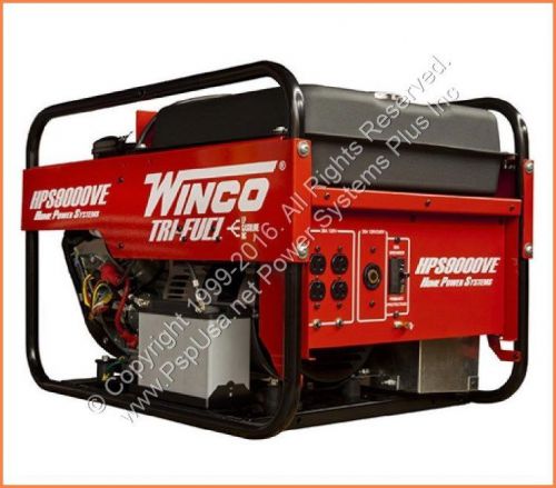 Winco Home Power Series HPS9000HE Portable Generator 9000 Watt Gas 120V 240V