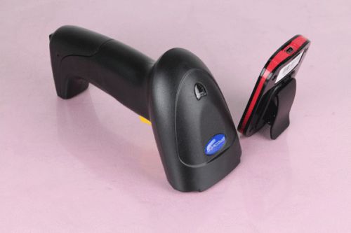 Wholesales  usb wireless 1d laser handheld barcode scanner with storage black for sale