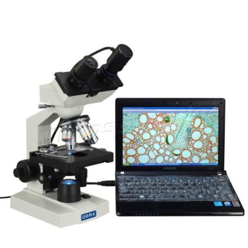 Biological compound microscope 40x-2000x w/ usb camera for sale