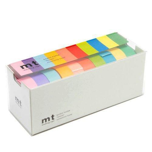 Mt washi masking tapes, set of 10, bright colors (mt10p003) for sale