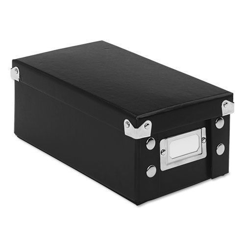 Snap-N-Store 3X5 Index Card Box Black (Sns01573) Office Supplies Desktop Or Arc