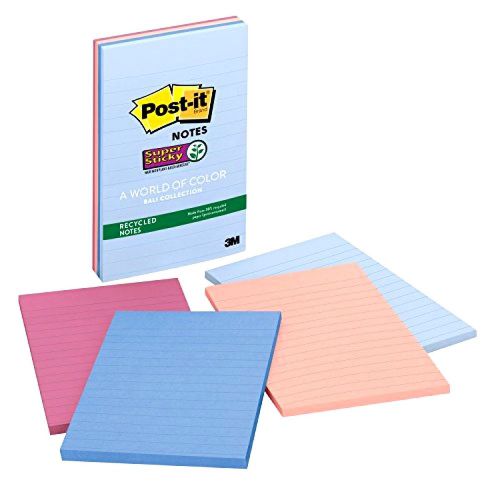 4 post recycled super sticky bali notes x 6 collection lined 45 4621ssnrp new for sale