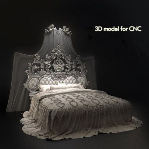 CNC 3d Relief Model STL for Router 3 axis Engraver  ArtCam  # bed 2