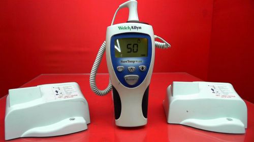 Welch Allyn SureTemp Plus 692 Electronic Thermometer + 2 Wall Mounts- FUNCTIONAL