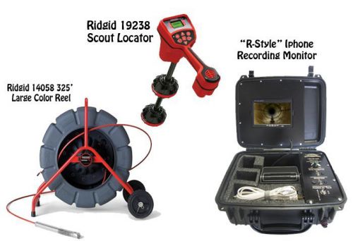 Ridgid 325&#039; color reel (14058) scout locator (19238) &#034;r-style&#034; iphone monitor for sale