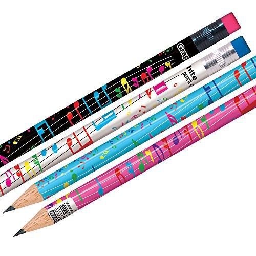 Graphite pen &amp; pencil company music note pencil - bulk box of 144 for sale