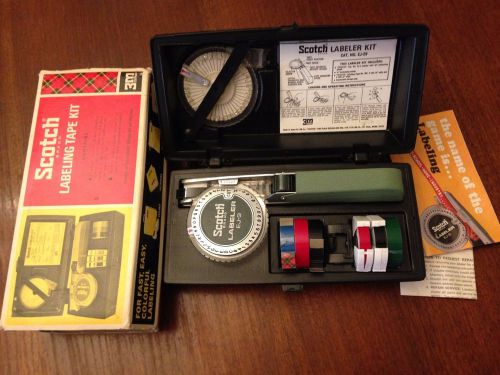 Vintage Scotch Brand Labeling Tape Kit No. EJ-29 with Tape no. 760