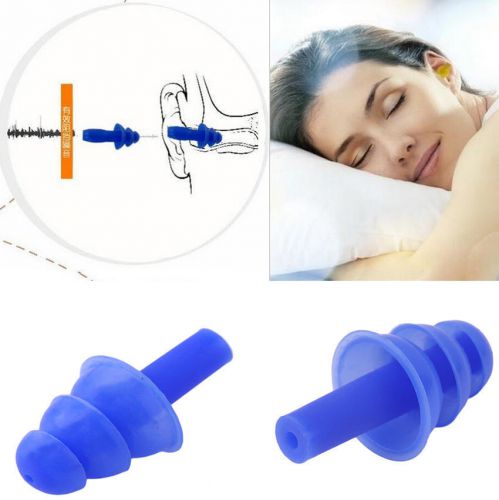Silicone Ear Plugs Anti Noise Snore Earplugs Effect Tips For Study Sleep 1 Pair
