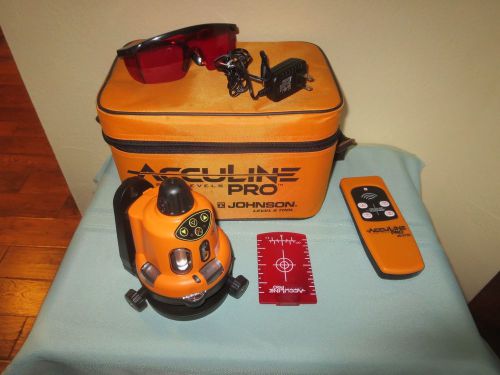 JOHNSON AccuLine Pro 40-6500 Leveling Johnson Rotary Laser Level Tool with Instr