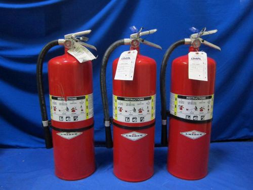 (Lot of 3) Amerex A411 Dry Chemical Fire Extinguisher With Aluminum Valve