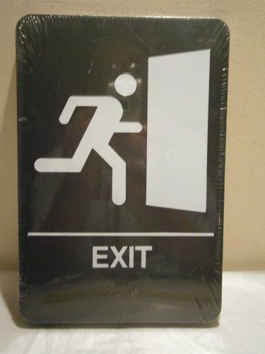 (6) ADA Exit Sign Pack Of 6 NIP Presto Signs # 09010 Free USA Shipping