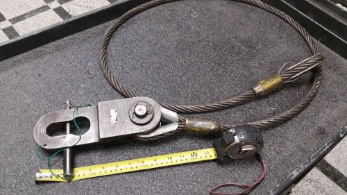 Rigging block with american riggers 82 5/8 x 5/8&#034; wire rope sling for sale