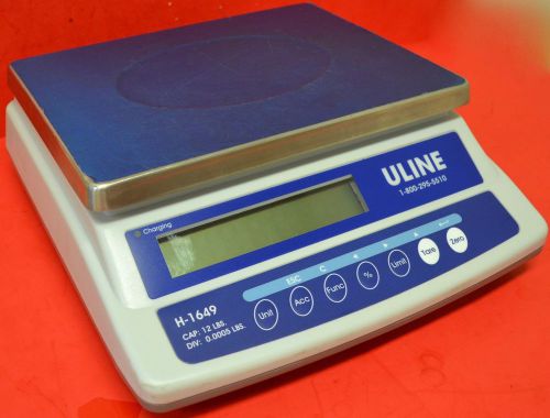 ULINE H-1649 Easy-Count Digital Scale 11.5x9&#034; Platform 12lb Cap .0005lb Accuracy