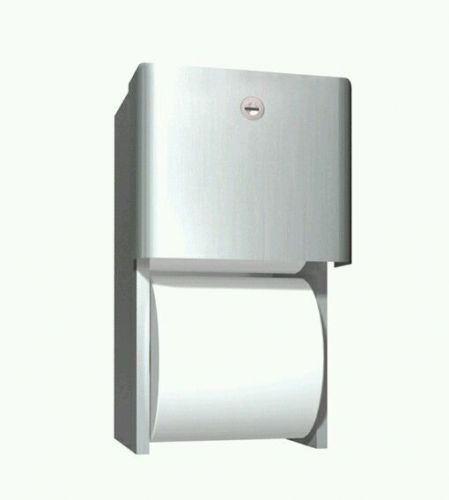 CASE of 6 DUAL ROLL TP HOLDER ASI 10-0030 Stainless Steel dispenser toilet paper