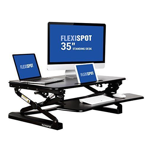 Flexispot computer workstations 35\ wide platform height adjustable standing new for sale