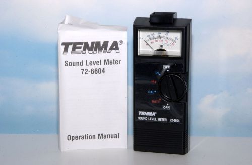 TENMA HAND HELD SOUND LEVEL METER #72-6604 w/BATTERY