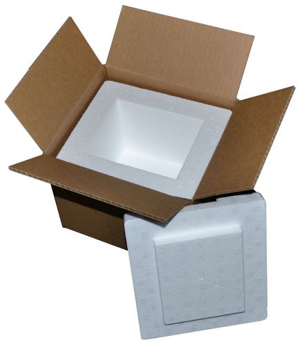 8 X 7 X 6&#034; Insulated Styrofoam Shipping Cooler (1 Cooler)