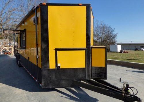 Concession trailer 8.5 x 30 yellow food event catering for sale