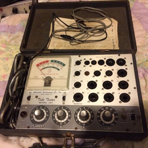 tube tester accurate instrument model 257