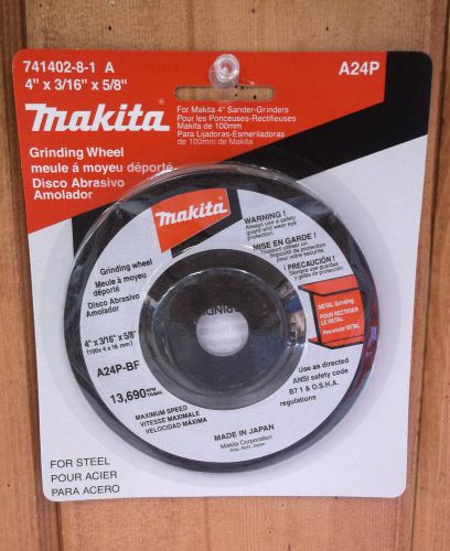 Makita Grinding Wheel ~ 4&#034; x 3/16&#034; x 5/8&#034; ~ New ~ Free Shipping