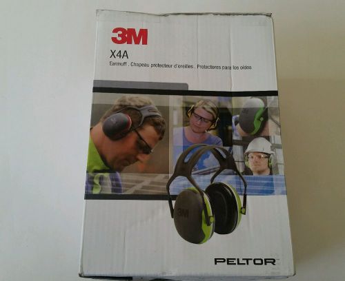 PELTOR X4A Ear Muff, 27dB, Over-the-Head GREEN, FREE SHIPPING