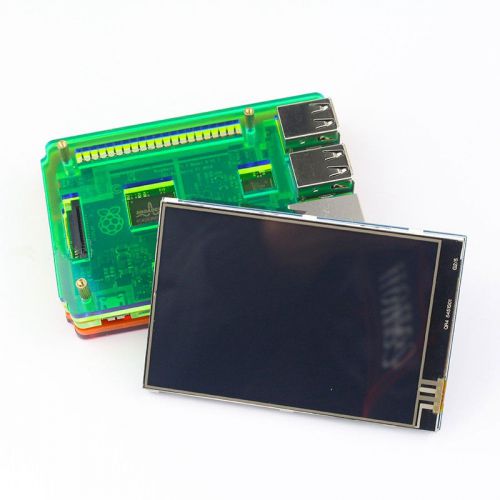 3.5 inch LCD Touch Screen Display Kit W/ Colorful Case for Raspberry Pi 2 3 ll