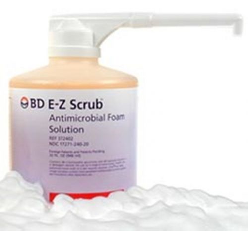 Vet office bd e-z scrub™ foam solution wpovidone iodine.05% 32oz hand washing for sale