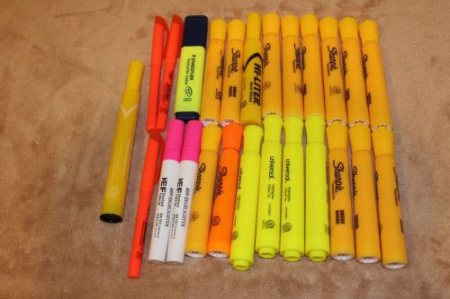 Sharpie Accent Tank-Style Highlighters, Fluorescent , 25 Pack, Ink Pens