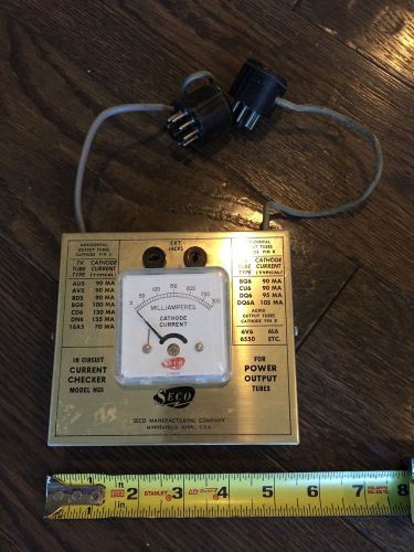 Vintage SECO In Circuit Current Power Output Tube Tester Model HC6