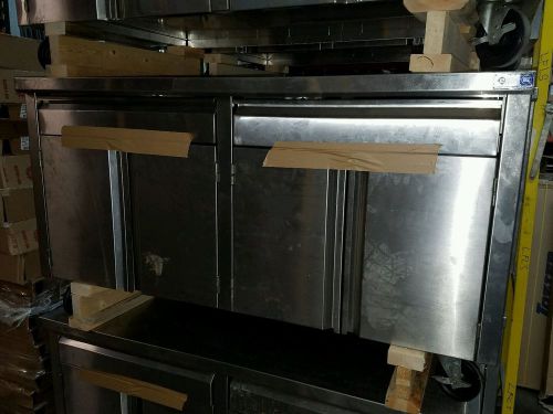 Custom stainless steel cabinet work top table with 2 drawers and 4 doors nsf for sale