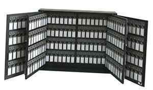 Key Cabinet Organizer 256 Positions with Lock (Wall Mount) (256 Smoke Tags