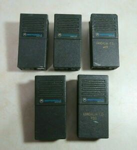 Lot of 5 Motorola Minitor I and Director I VHF Pager