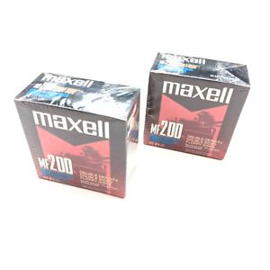 Maxell MF2DD 3 1/2 Double Density Floppy Disk IBM Box of 10 Factory Sealed